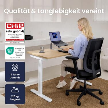 Ергономічне офісне крісло Ergotopia PureBack ергономічне офісне крісло з 4D підлокітниками та синхронним механізмом переможець тесту ергономічних офісних крісел зручне обертове крісло для здорового сидіння, чорне, без підголівника