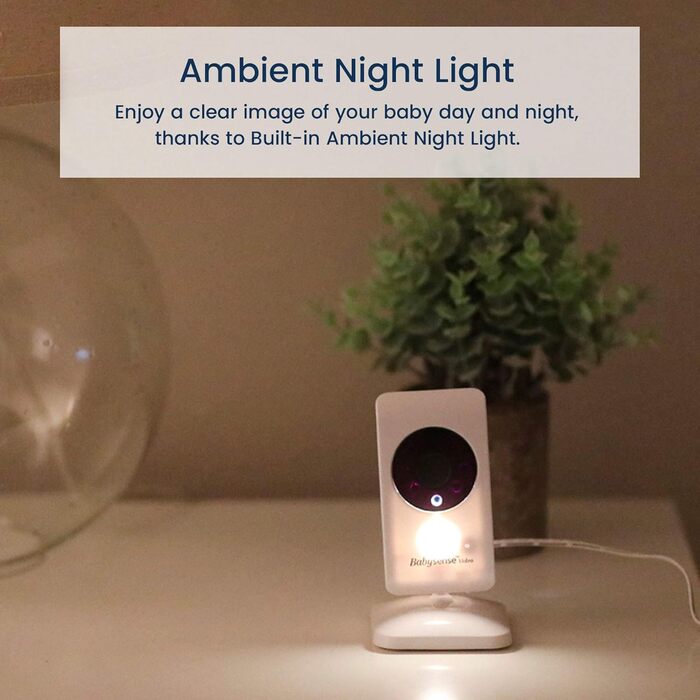 Відеоняня Babysense, дві камери та аудіо, великий діапазон, дисплей кімнатної температури, нічне бачення, двосторонній звязок, кол