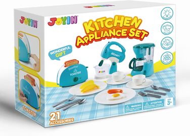 Іграшка JOYIN Kitchen Appliances, ігровий набір кухонних аксесуарів для дітей, удавана кухонна іграшка, кавова машина, блендер, то