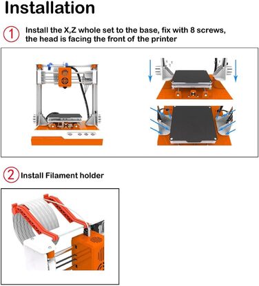 Принтер K1 Міні-настільний набір для початківців, дітей та підлітків 3D-принтер із магнітною знімною пластиною PLA Filament USB-ка