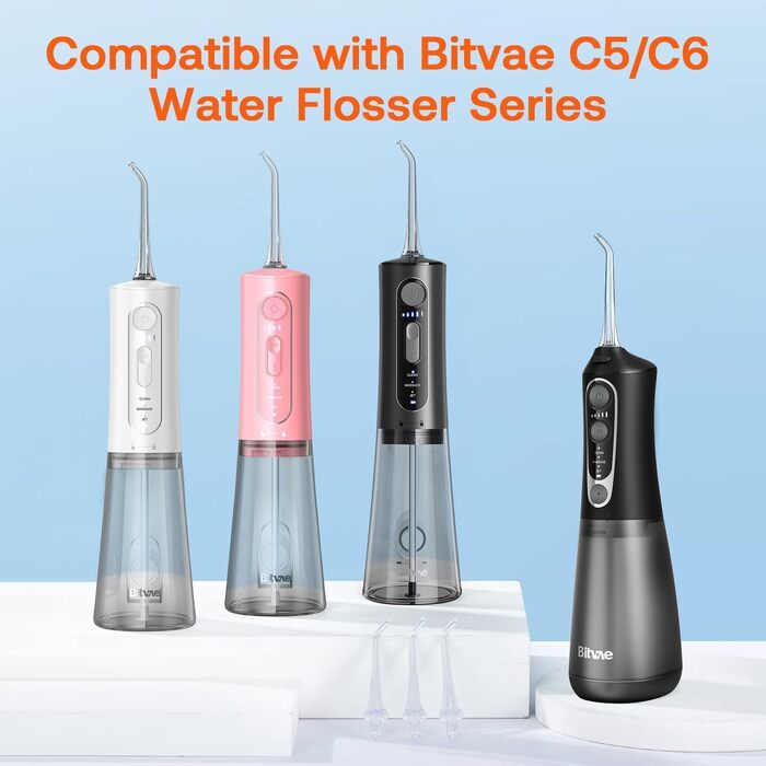 Змінні насадки Bitvae Water Flosser для чищення зубів, стандартні насадки Water Dental Flosser Jet, 4 шт. и