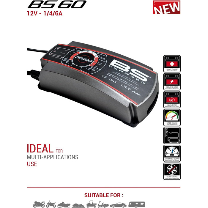 ЗАРЯДНИЙ ПРИСТРІЙ BS60, BS-ЗАРЯДНИЙ ПРИСТРІЙ