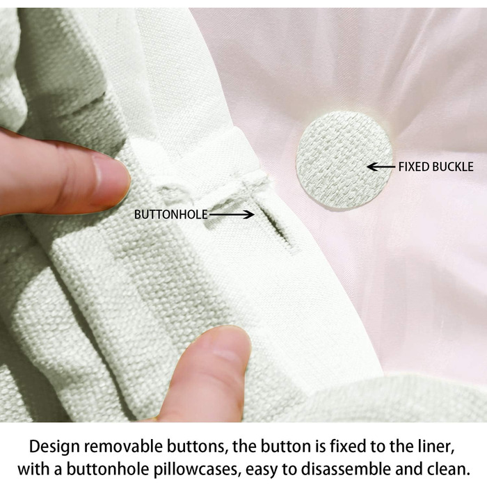 Подушка для спини Johnear, поперекова подушка для спинки дивана-ліжка, подушка для читання, велика подушка для книги, високе узголів&39я ліжка, дворядна клиноподібна подушка, настінна подушка, подушка для ніг (бежевий, 100 x 26 x 55 см) бежевий 100 x 26 x