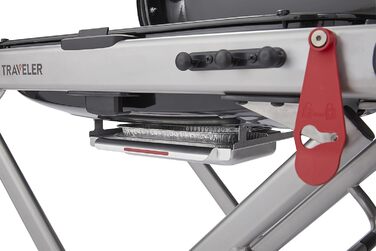 Газовий гриль Weber Traveler/Складана конструкція з колесами, автоматичним блокуванням кришки та термометром кришки, 1 конфорка, ширина 111 см, площа гриля 63 x 34 см, чорний (9010079)