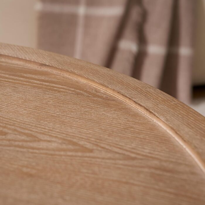 Круглий журнальний столик, дерев&39яний стіл для вітальні з ажурними ніжками, сучасний диванний столик з піднятими краями для вітальні/спальні, круглий журнальний столик Ø76x41см (Ø76x41см)