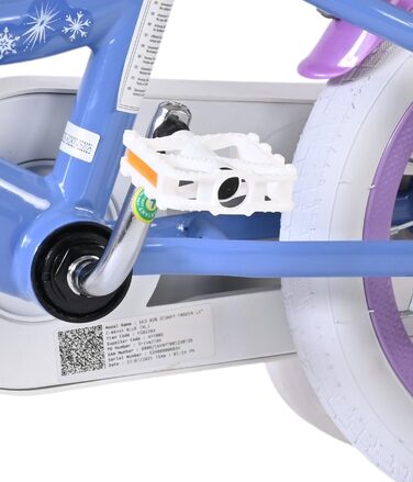 Дитячий велосипед Volare Frozen 12 дюймів для дітей, з додатковими колесами