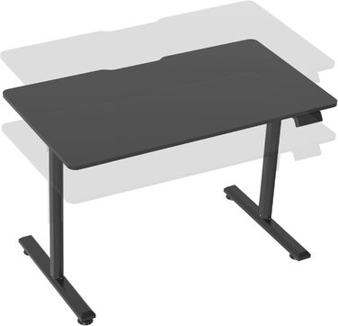 Письмовий стіл з регульованою висотою Pomona 110 x 60 см Електричний комп&39ютерний стіл на колесах Стоячий робочий стіл висотою від 72 до 117 см Функція пам&39яті Білий Білий 110 x 60 см