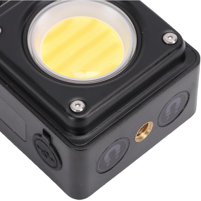 Ліхтар для кемпінгу Drfeify, 3500 лм, акумуляторний світлодіодний ліхтарик з магнітною основою, РК-індикатор заряду батареї, для походів у наметі, аварійне відключення живлення (ЧОРНИЙ) Чорний