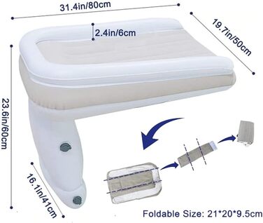 Надувне ліжко-літак для малюків Дитяче ліжко-літак для подорожей Надувне ліжко для малюків Ліжко-літак для немовлят Підходить для більшості літаків економ-класу