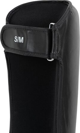 Щитки для гомілок BENLEE зі штучної шкіри Guardian чорного кольору, розмір L-XL, одинарні