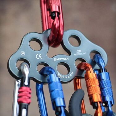 Такелажна пластина, 8 отворів, пластина для кріплення лапи, багатоточковий з&39єднувач для спелеології, скелелазіння, рятування