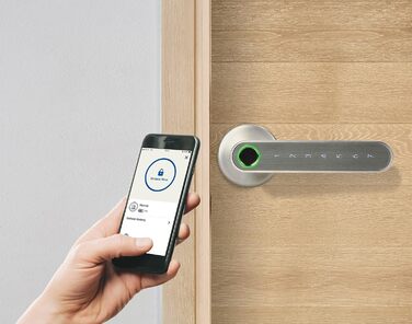 Електронний замок Orno OR-ZS-853 із сенсорною клавіатурою та функцією Smart сканер відбитків пальців, Bluetooth 4.