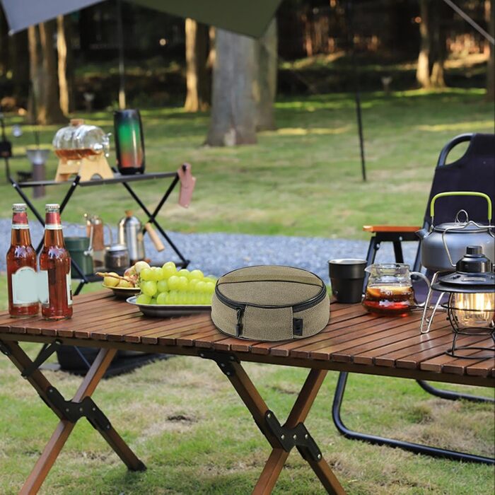 Набір посуду з нержавіючої сталі для кемпінгу Набір посуду для вулиці Термостійкі столові прибори з сумкою для зберігання Багаторазові для пікніків та походів