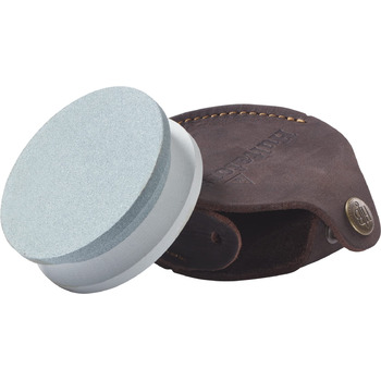 Точильний камінь, 840792, Преміум-класу (зернистість 180/600) у стильному та міцному шкіряному чохлі, універсальний розмір, сірий