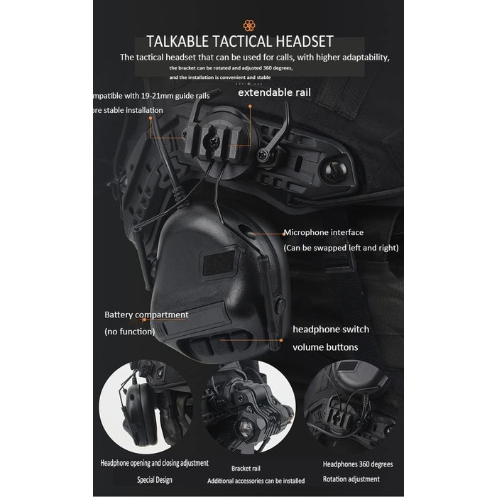 Тактичний шолом для зовнішніх ігор CS, комплект шоломів швидкого захисту у військовому стилі з маскою для страйкболу, окуляри для пейнтболу, тактична гарнітура, телескопічна модель армійського військового стилю CS Game Set