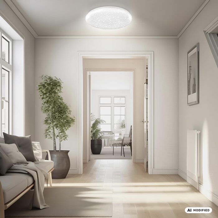 Стеля LED-світильник BRILONER Зоряне небо, 3 рівні димування, білий