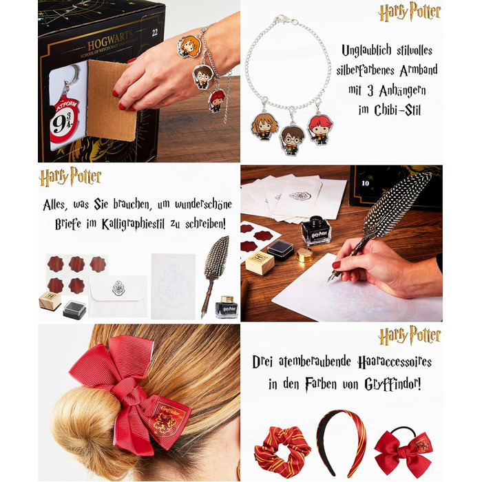 Дитячий адвент-календар Гаррі Поттера 2020, Дитячий адвент-календар у формі куба, 24 сюрпризи, Ювелірні вироби з адвент-календарем, Подарунки для дітей з адвент-календарем