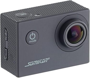 Мотоциклетна камера Somikon екшн-камера початкового рівня 4K, WLAN Full HD (60 кадрів/с) із підводним корпусом (Action Cam 4K 60 кадрів/с, Action Camera 4K, Actioncam мотоцикл)