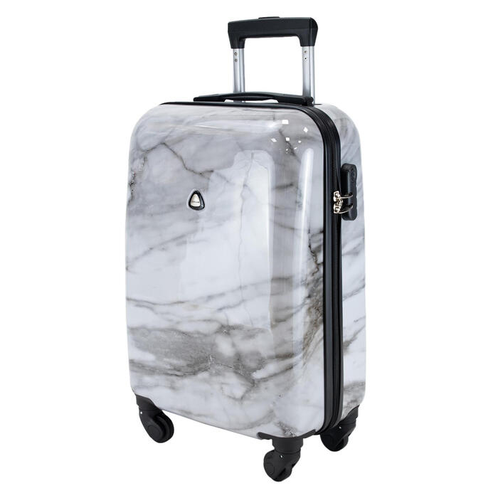 Валіза Semi Line 20' (S) White Marble (T5731-1)