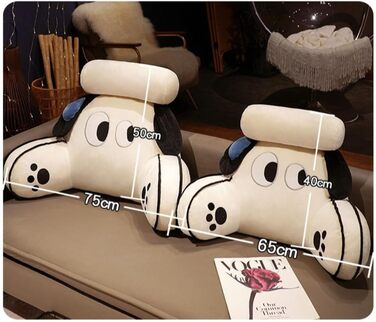 Подушка для читання, м&39яка плюшева подушка для спини, ліжко, мила подушка для читання з тваринами для дітей та дорослих, багатофункціональна подушка для спинки дивана, ігрова, телевізійна, розслаблюючі подарунки (стиль 4 65x40 см)