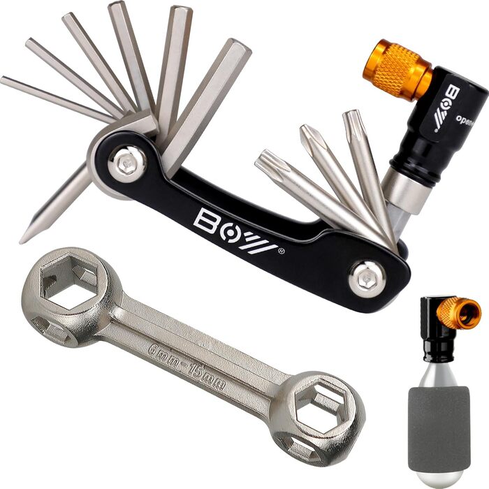 Інструменти для велосипеда MatyKit для накачування CO2 та комплект ключів із заліза