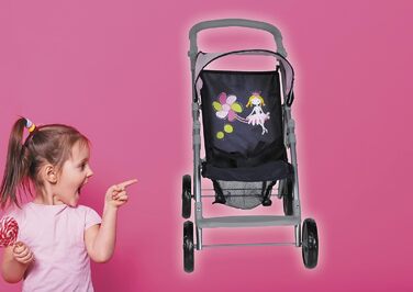 Коляска для ляльки Ліба - принцеса синя, 52 x 30 x 15 см, 16894 -