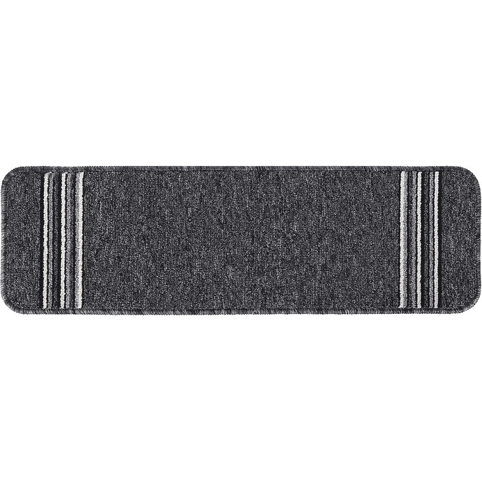 Сходинки CAMILSON Нековзні килимові накладки для використання всередині та зовні приміщень Чохли для сходів для домашніх тварин (комплект з 13 шт. , темно-сіра лінія)