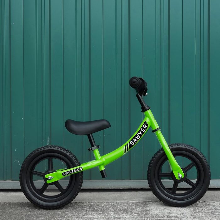 Надлегкий велосипед-балансир - для дітей 2, 3, 4 і 5 років, зелений