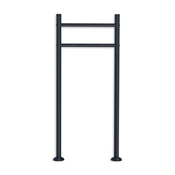 Окремостояча підставка для поштової скриньки Metzler з надійною основою та універсальним розміщенням, антрацит, стійка до атмосферних впливів, нержавіюча, сумісна з багатьма моделями, ідеально підходить для палісадників та відкритих майданчиків, антрацит,