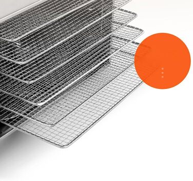 Сублімаційна сушарка, 8-рівневий дегідратор для продуктів Сублімаційна сушарка для дому 8 рівнів дегідратора з нержавіючої сталі Дегідратор Дегідратор для сушарки для фруктів 30-90C (8)