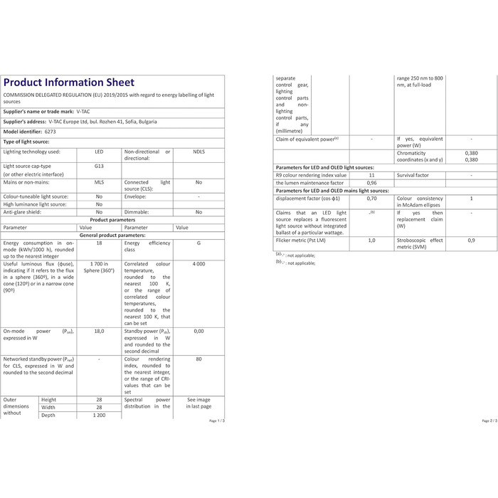Світлодіодна трубка 120 см, нейтрально-біла (4000 K), 1850 люмен, T8, G13-18W (замінює 36W), включаючи стартер, люмінесцентну лампу LED-TUBE з неоновою трубкою, 5 шт.