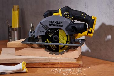 Акумуляторна ручна циркулярна пила Stanley FatMax 18В SFMCS500B (регулювання глибини та кута різання до 50 без інструменту, з можл