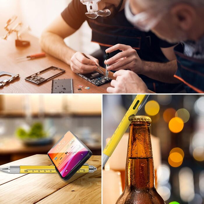 Подарунки для чоловіків Maqhpu - 9 в 1 багатофункціональна кулькова ручка для чоловіків, чоловічі подарунки для тата, подарунок на