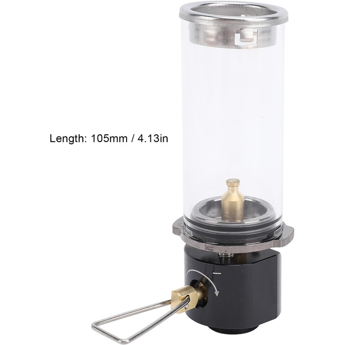 Портативний ліхтар для намету Srliya, газовий ліхтар для кемпінгу, алюмінієвий сплав, латунь, скло, газовий ліхтар для намету на відкритому повітрі, вінтажна газова свічка для походів, піших прогулянок, риболовлі