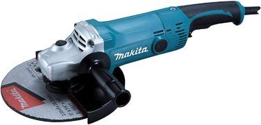 Кутова шліфувальна машина Makita GA9050R 230 мм, 2000 Вт, чорна, блакитна, срібляста, (Д х Ш х В) 455 х 250 х 132 мм