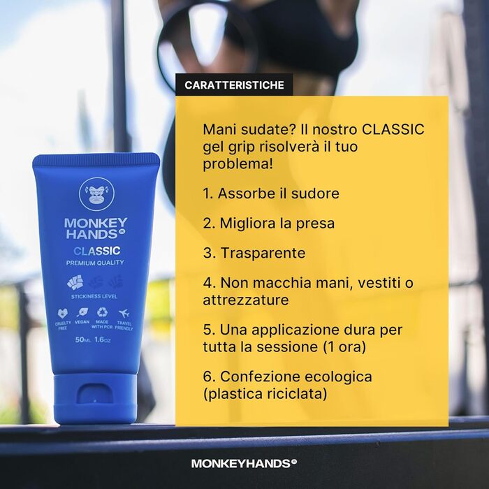 Класичний гель Monkeyhands для фітнесу та танців на пілоні Веганський, без парабенів, без смол Ідеально підходить для танців на пілоні Захвати та інноваційна рідка магнезія Синій 100 мл