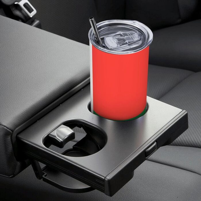 Кухоль з прямою трубочкою, дизайн Прапор Мадагаскару, дорожній кухоль з принтом, підходить для кемпінгу, офісу та дому, 590 мл