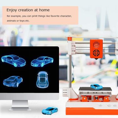 Принтер K1 Міні-настільний набір для початківців, дітей та підлітків 3D-принтер із магнітною знімною пластиною PLA Filament USB-ка