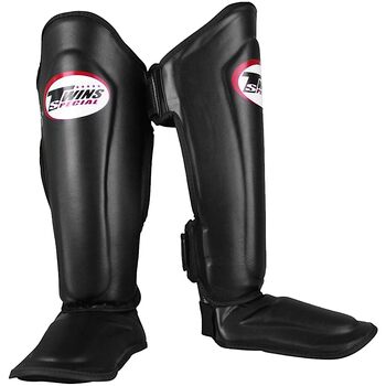 Щитки для гомілок Twins SGS10 з подвійною підкладкою для муай-тай, кікбоксингу K1 MMA (середній розмір)