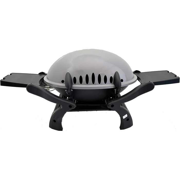 Газовий гриль для кемпінгу Crosby I Преміум. Компактний та мобільний газовий гриль для ідеального барбекю. Сірий колір