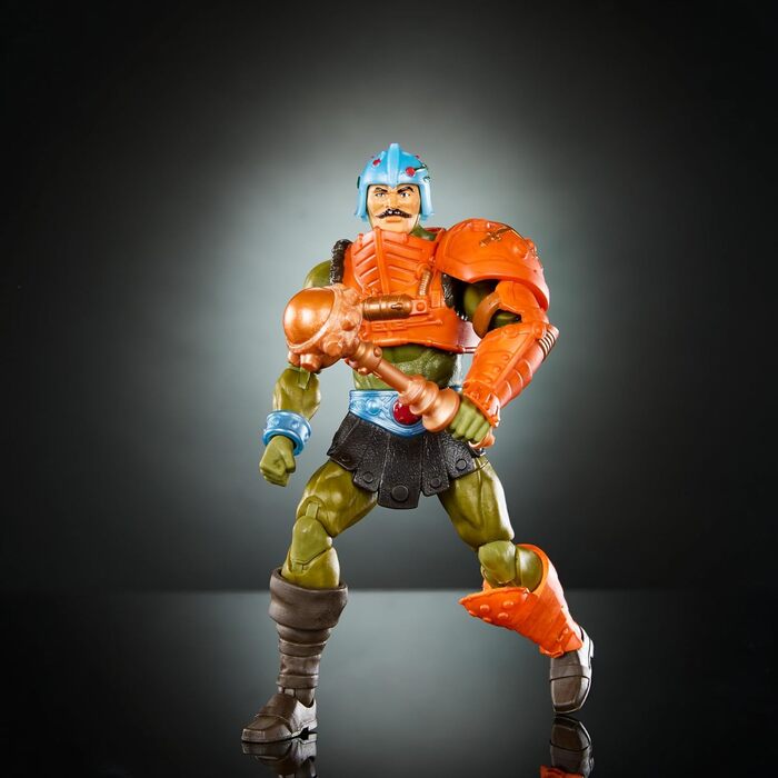 Майстри Всесвіту Masterverse New Eternia Man-At-Arms фігурка, 30 рухомих суглобів, змінні голова, руки і дубина, іграшка MOTU, HYC48