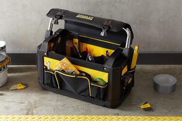 Футляр для інструментів Stanley FatMax (із захисним чохлом, 49 x 31 x 28 см, сумка з нейлону 600 ден, водонепроникний і ударостійкий, міцний футляр з багатьма внутрішніми кишенями) 1-79-213 1 Чорний / Жовтий