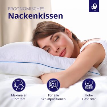 Подушка Mister Sandman 40x80 см Ергономічна подушка для сну з піною з ефектом пам&39яті та інноваційною сіткою Honeycomb GelFlex Для сну на боці, спині та животі Дихаюча та гіпоалергенна