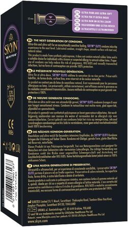 Презервативи Manix SKYN Elite, прозорі, універсальний розмір, 10 шт