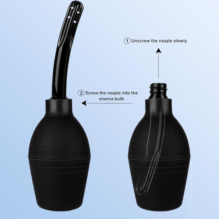 Клізма-анальний душ Love69Toys, 310 мл, з лубрикантом і м’яким наконечником