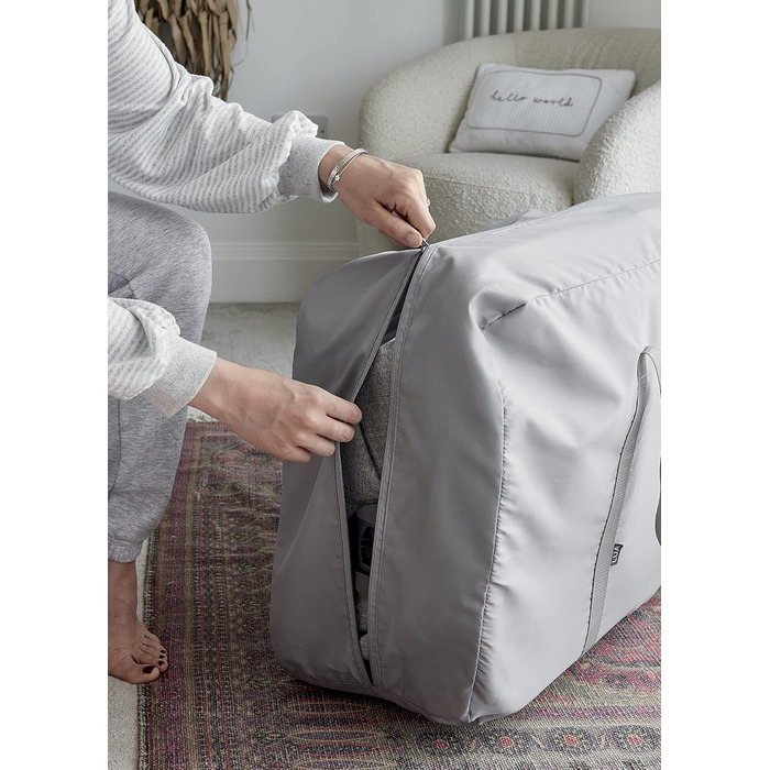 Ліжечко-тумбочка Mamas & Papas Lua, знімний кошик, відкидні боковини, матрац у комплекті, 0-6 місяців, колір сірий