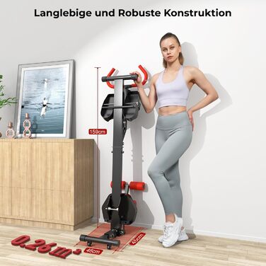 Гідравлічний фітнес-тренажер Micyox для домашнього використання з 12 рівнями опору, багатофункціональна спинка, тренажер для тренування всього тіла, чорний