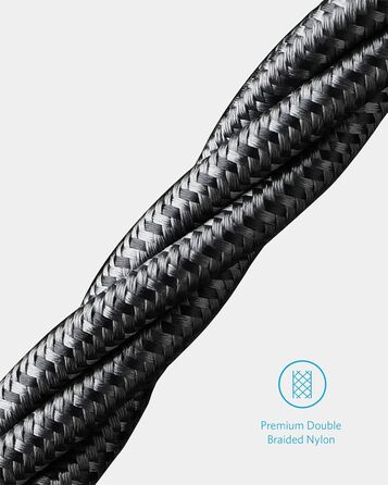 Новий нейлоновий зарядний кабель USB-C USB-C, зарядний кабель Type-C потужністю 100 Вт довжиною 3 м, швидке заряджання для MacBook