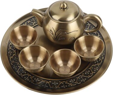 Міцна латунна жаровня для плити з вінтажним орхідейним малюнком для використання у вітальні та офісі