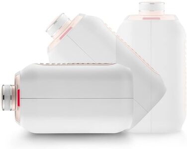 Настільний керамічний тепловентилятор De'Longhi Capsule Desk HFX10B03.PK, тихий міні-швидкий обігрівач, регульована решітка, захис